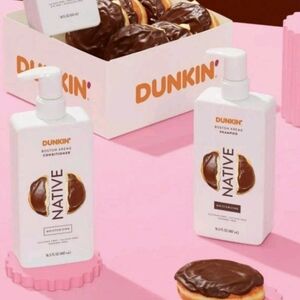 Native x Dunkin' Moisturizing Boston Kreme Shampoo And Conditioner 16.5oz New